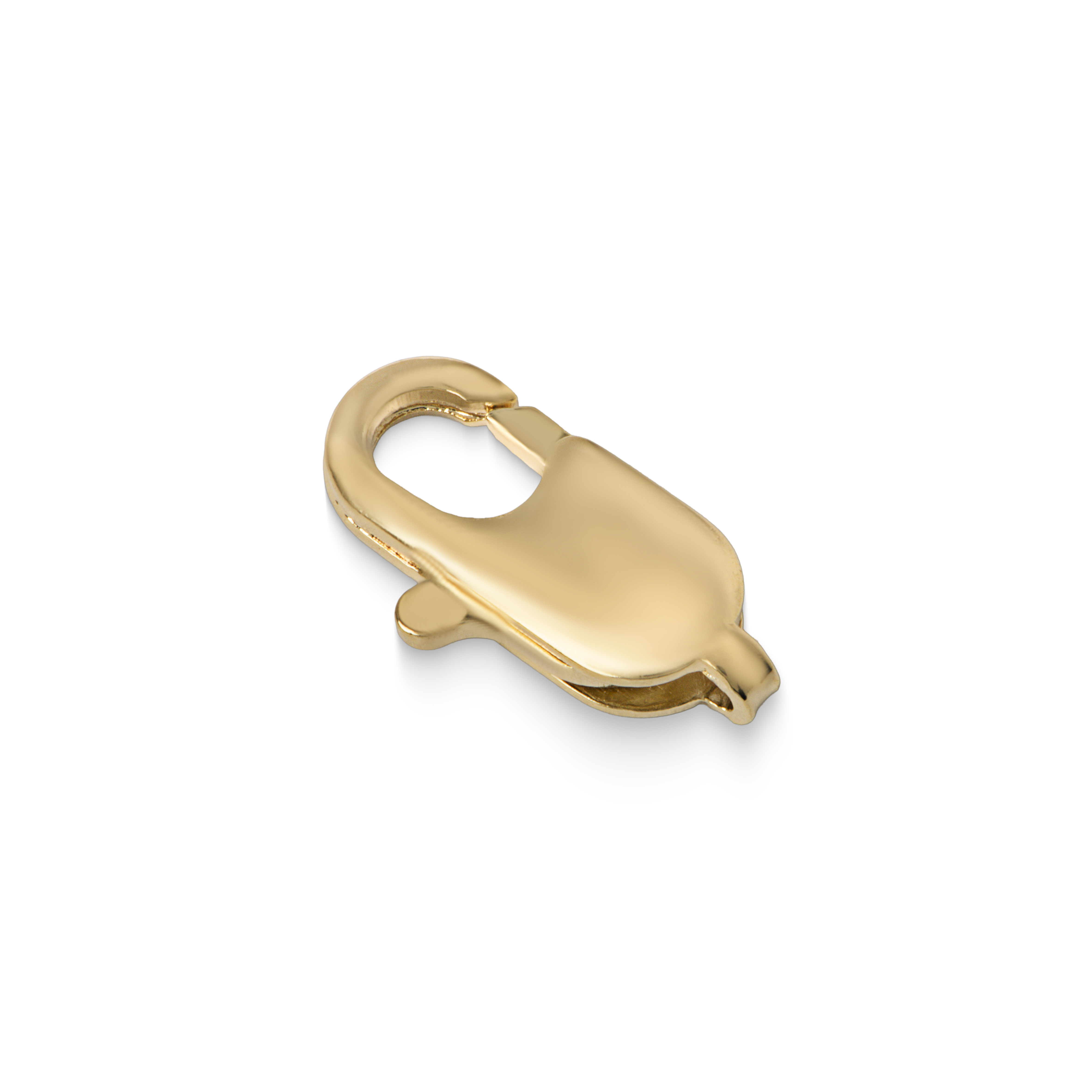 Fecho italiano de latão 14mm banho ouro (4 pçs) -66267