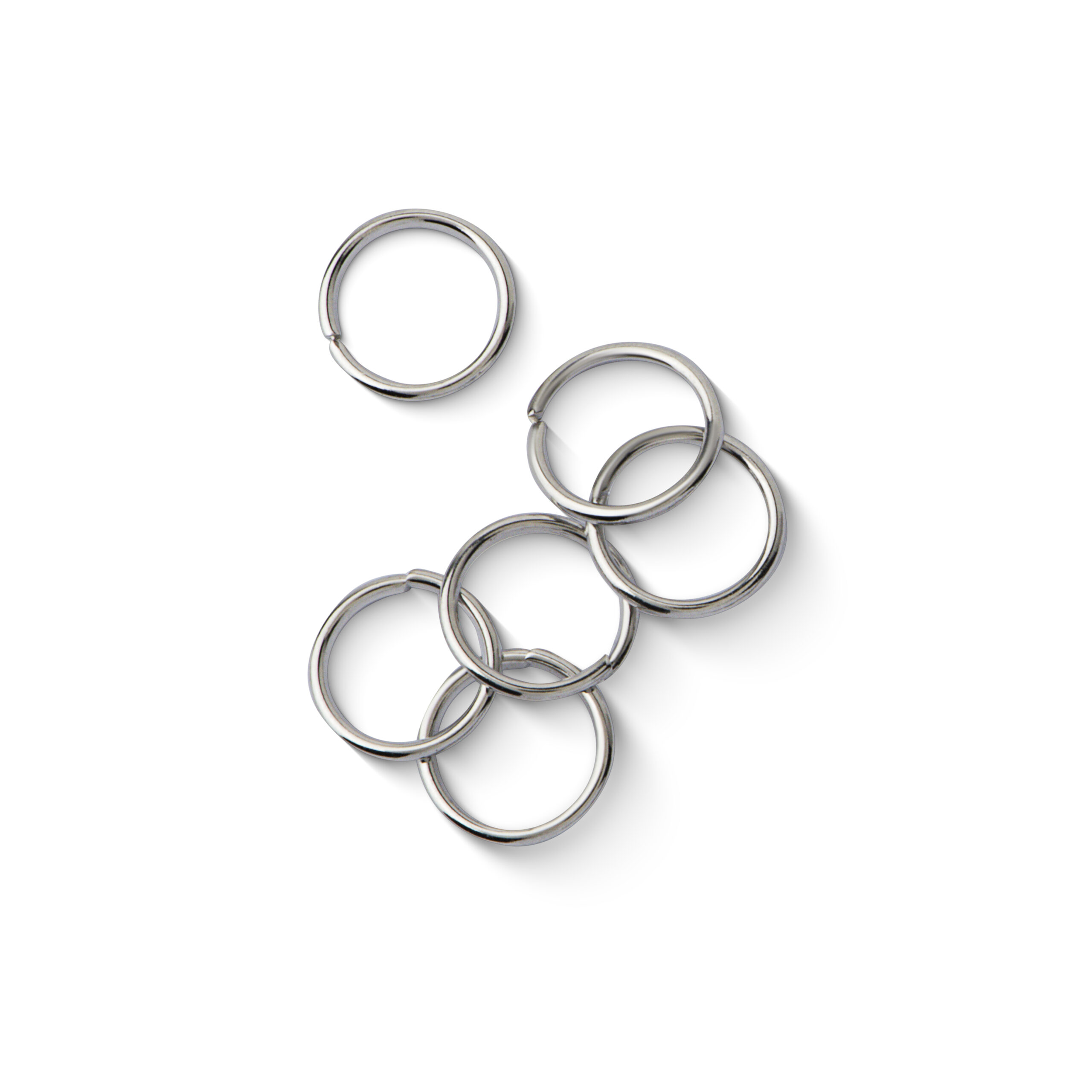 Argola de latão banhado níquel  (3g)-65608