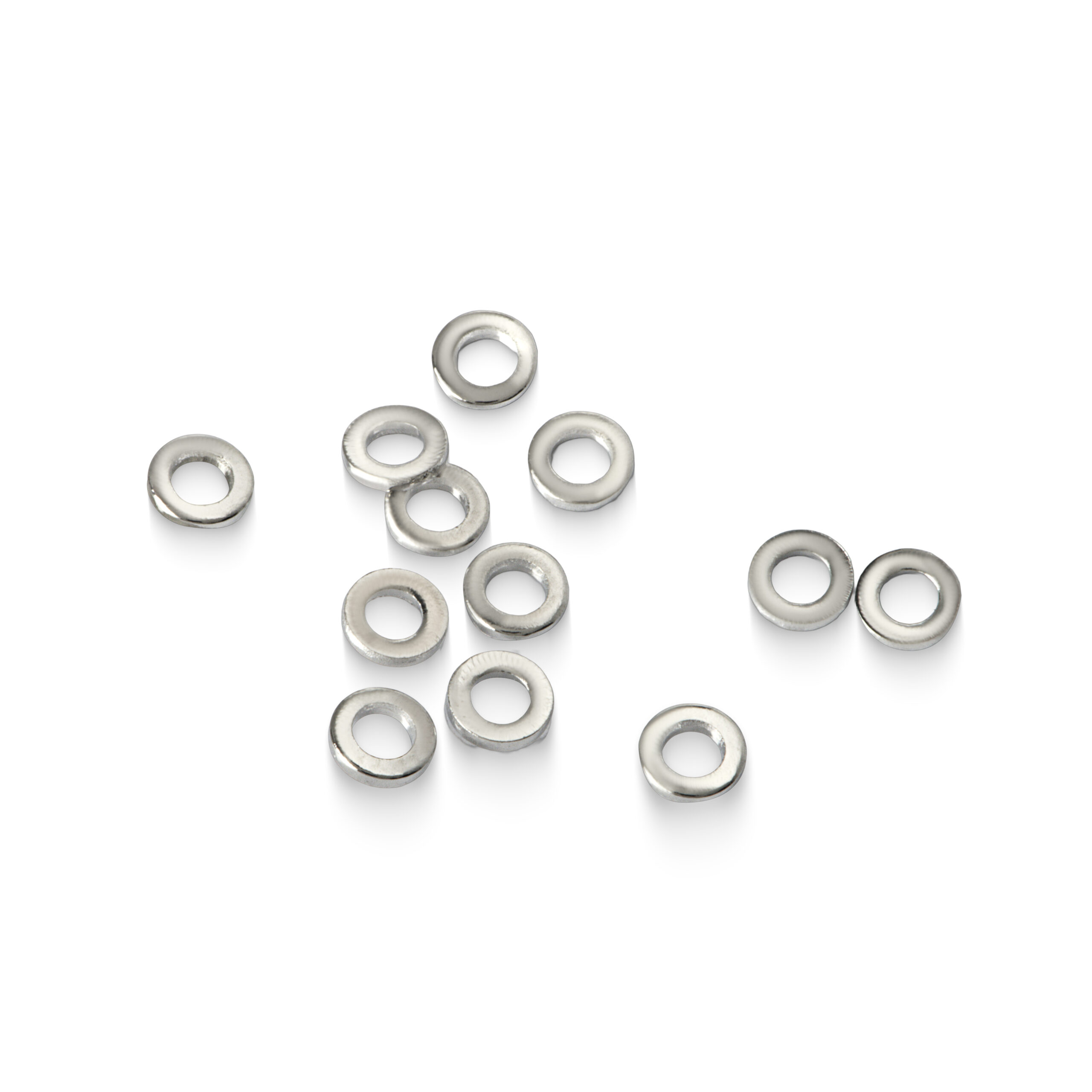 Argola de latão 3mm banhado níquel (3g)-65610