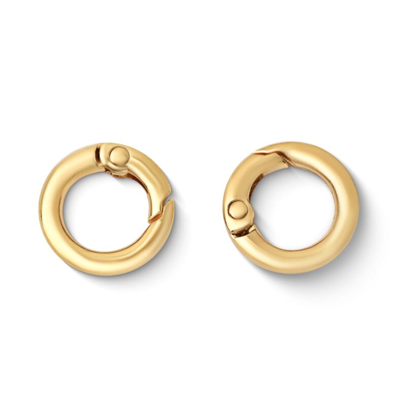 Fecho de metal argola 18 mm ouro (100 peças) - 66864