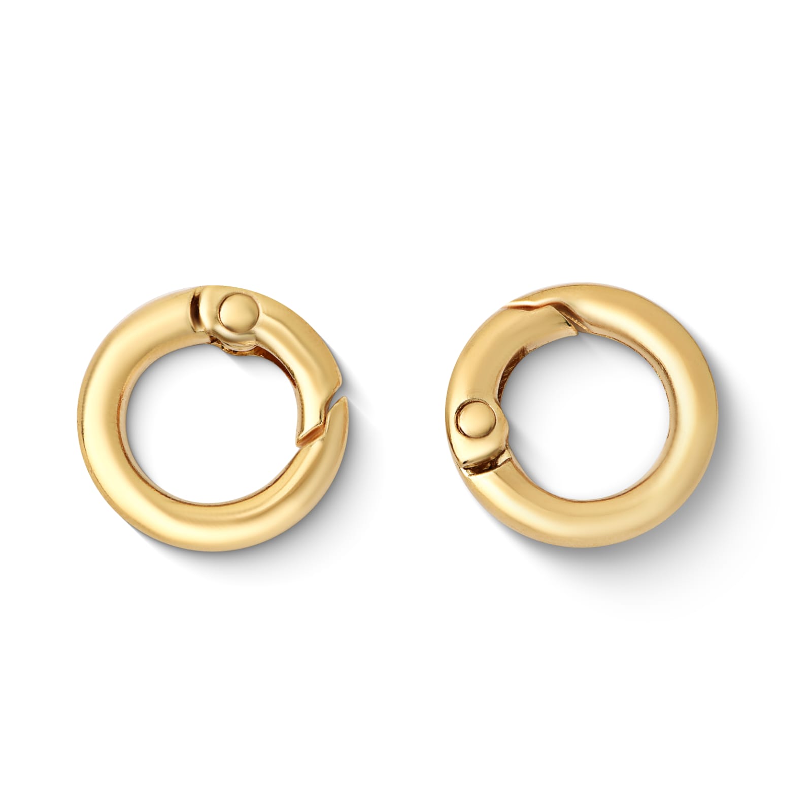 Fecho de metal argola 18 mm ouro (100 peças) - 66864