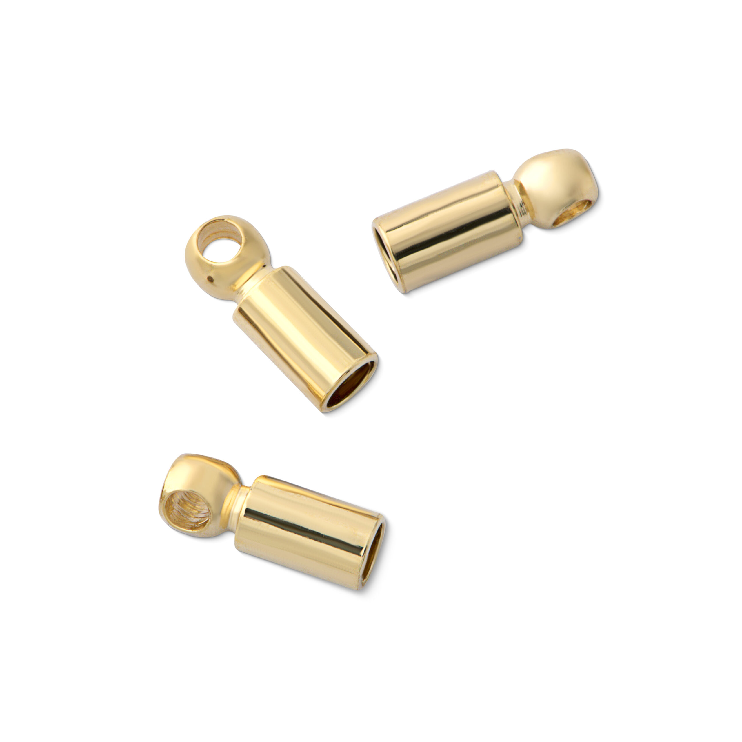 Terminal de latão 2x5,7 ouro (20 peças)- 65476