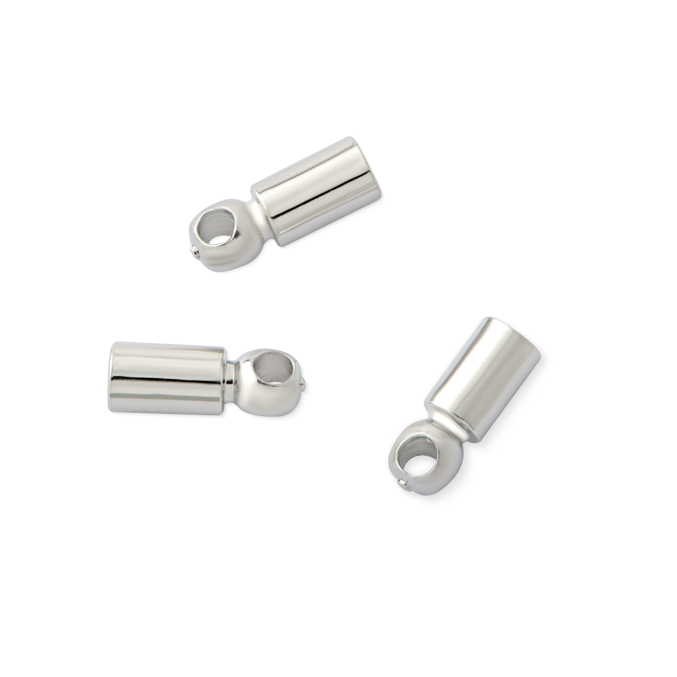 Terminal de latão 2 x 5,7 mm níquel (20 pçs)- 66473