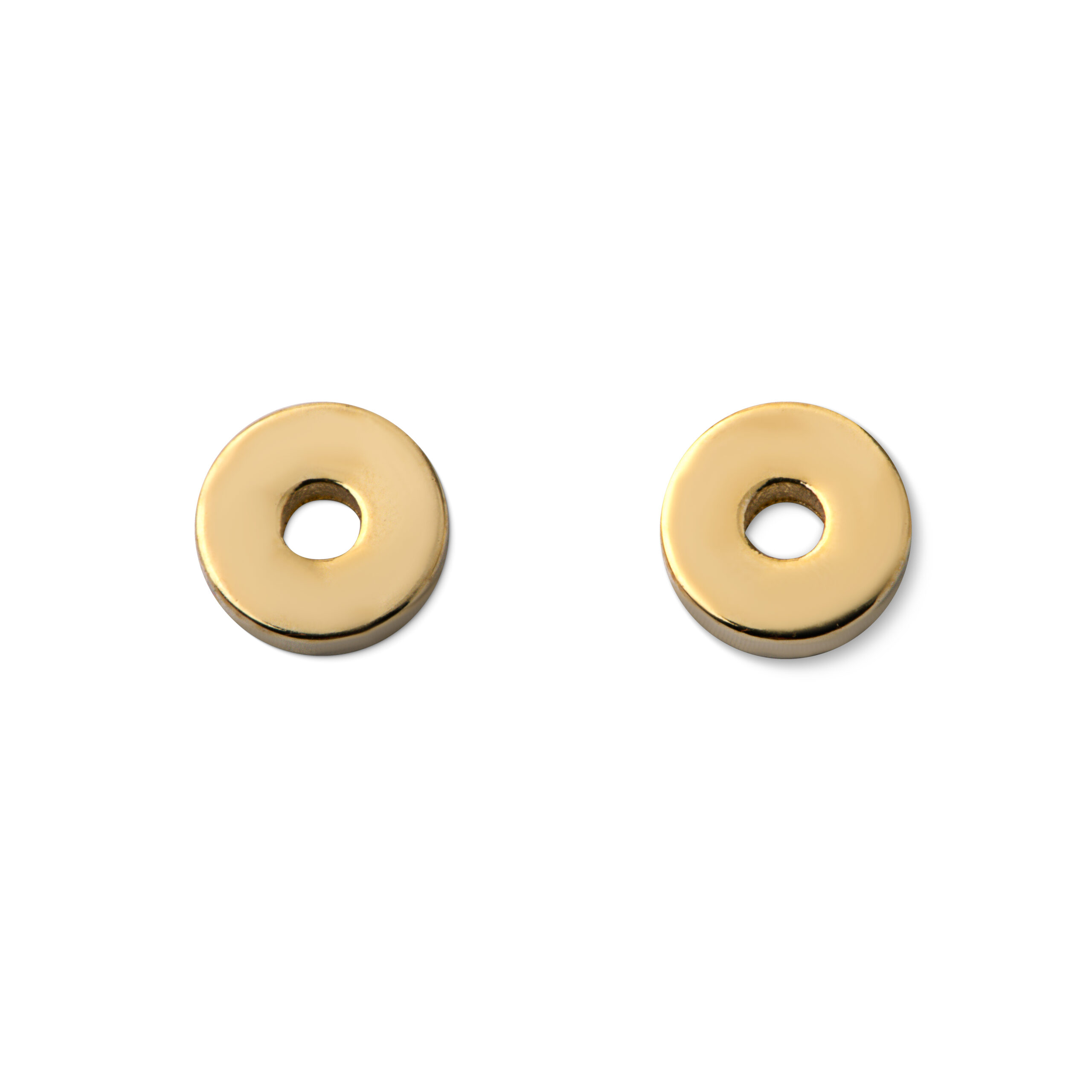 Entremeio metal redondo 6 mm ouro (6 Pçs) - 66766