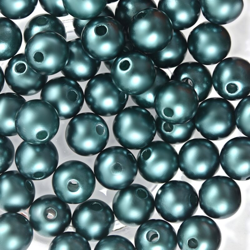 Perola de resina colorida furo passante 8 mm (100 G) - 65058
