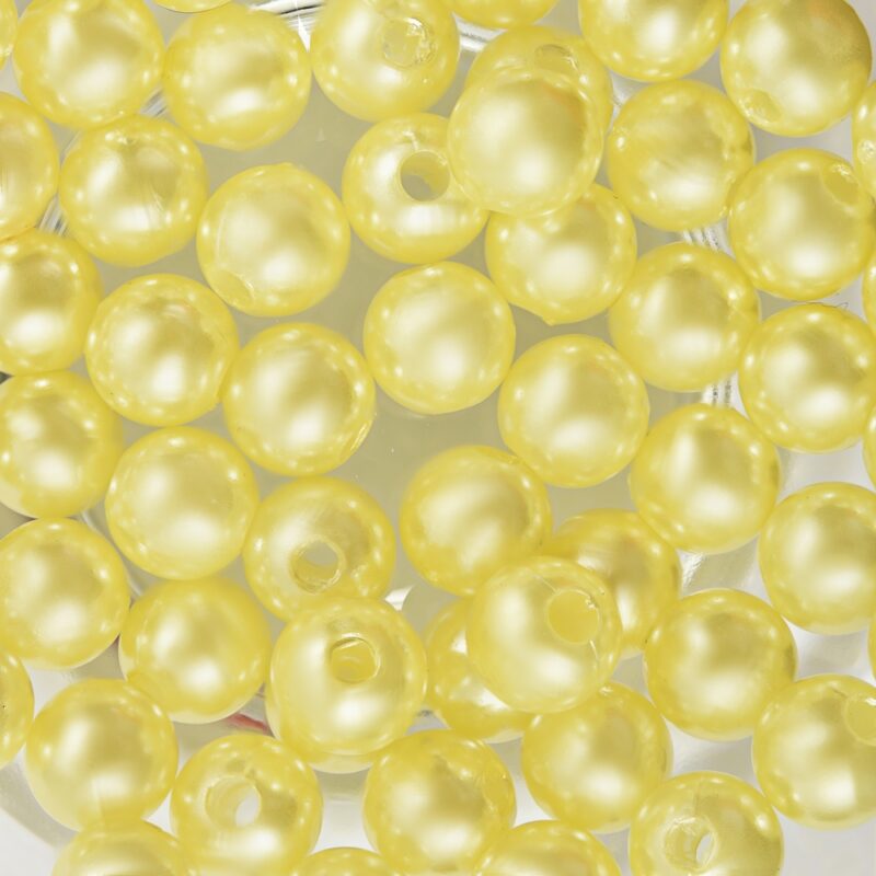 Perola de resina colorida furo passante 8 mm (100 G) - 65058