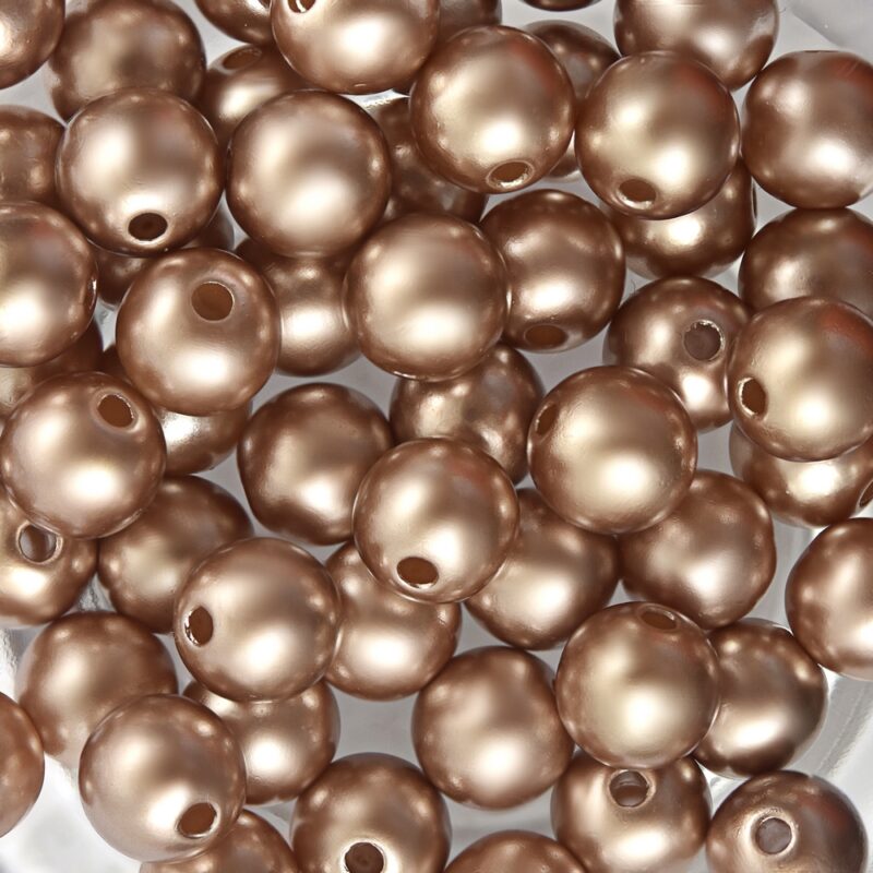 Perola de resina colorida furo passante 8 mm (100 G) - 65058