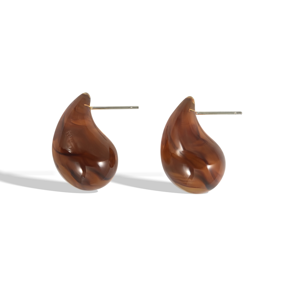 Brinco de resina gota 20x30 mm (3 Pares) - 210352