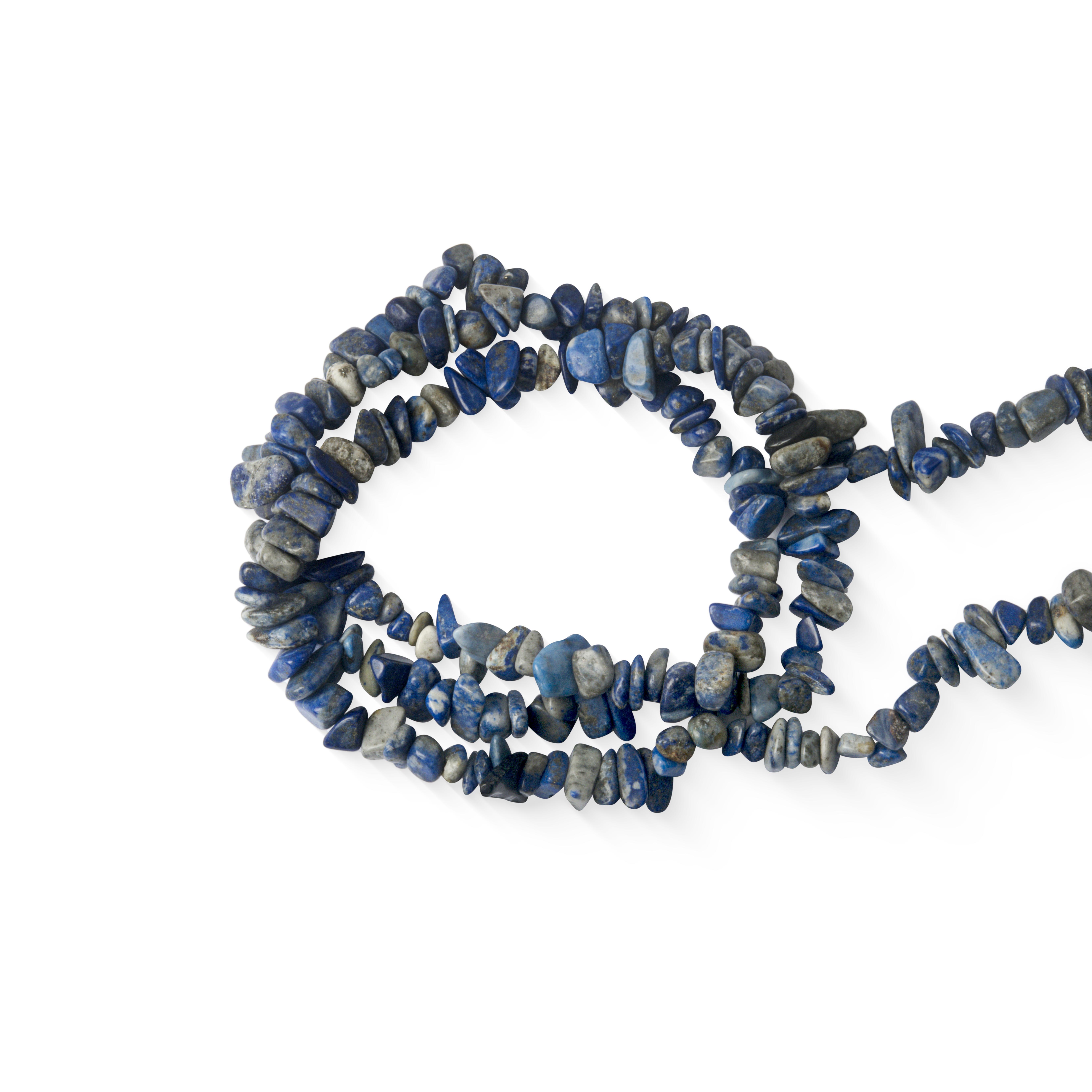 Fio de cascalho natural lápis lazuli - 630027