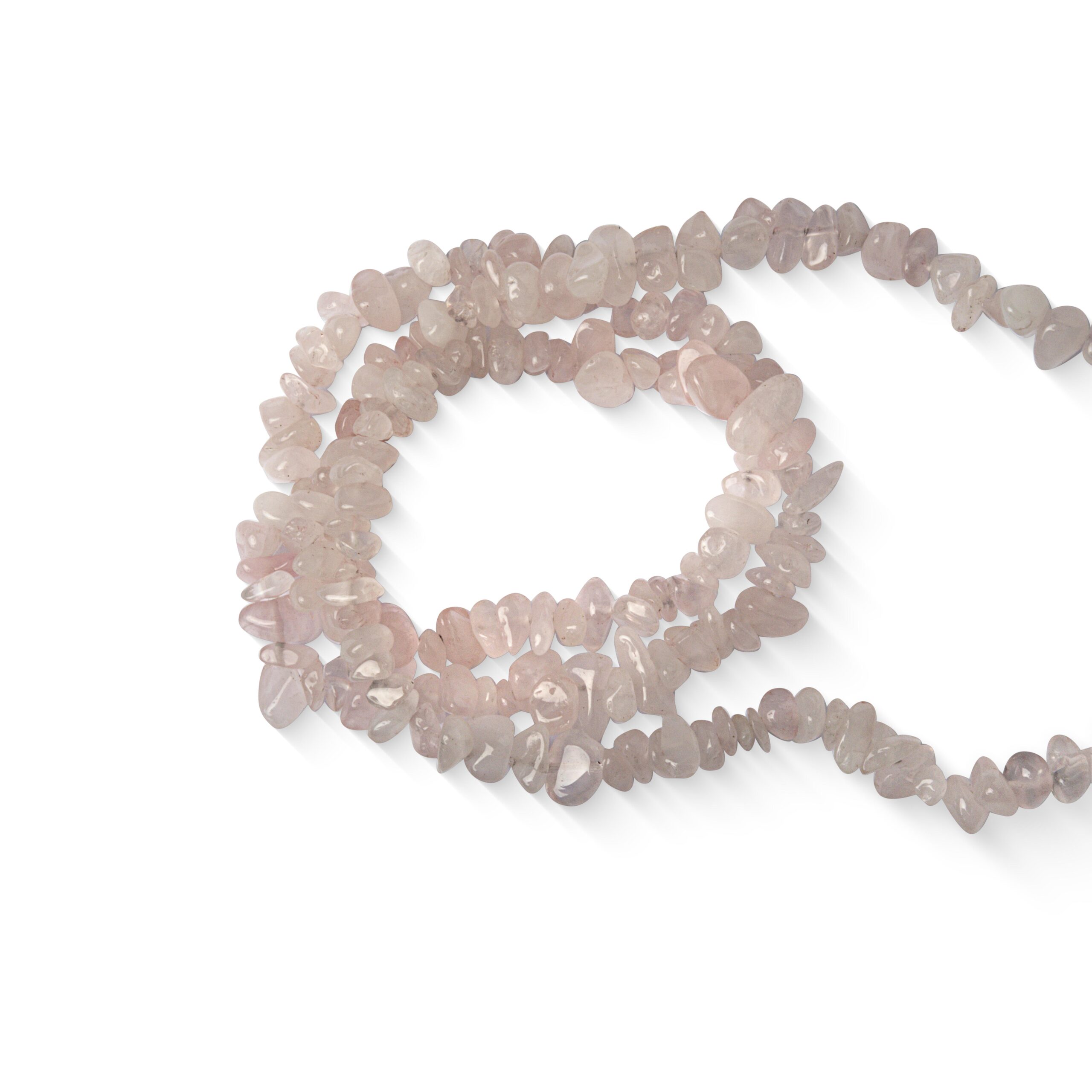 Fio de cascalho natural Quartzo Rosa  - 630027