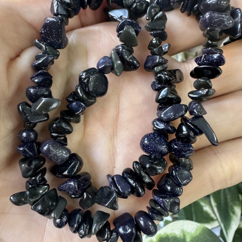 Fio de cascalho natural estrela azul brilhante - 630027