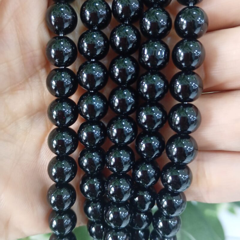 Fio de pedra natural onix 8mm 49 pçs